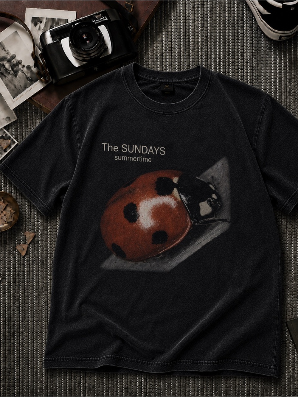 The Sundays Summertime Ladybug Shirt, Indie Music Graphic Tee with Ladybug